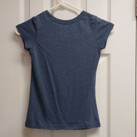 DC SUPER HERO GIRL GRAY Graphic T-Shirt SIZE M/M (7/8) - Picture 4 of 7